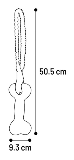 Zabawka do wody kość z uchwytem